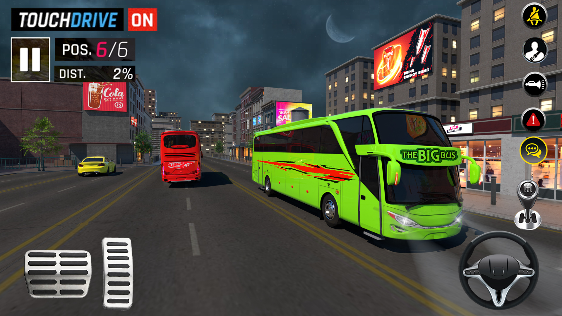 اسکرین شات 3 برنامه Bus Simulator Race - Bus Games