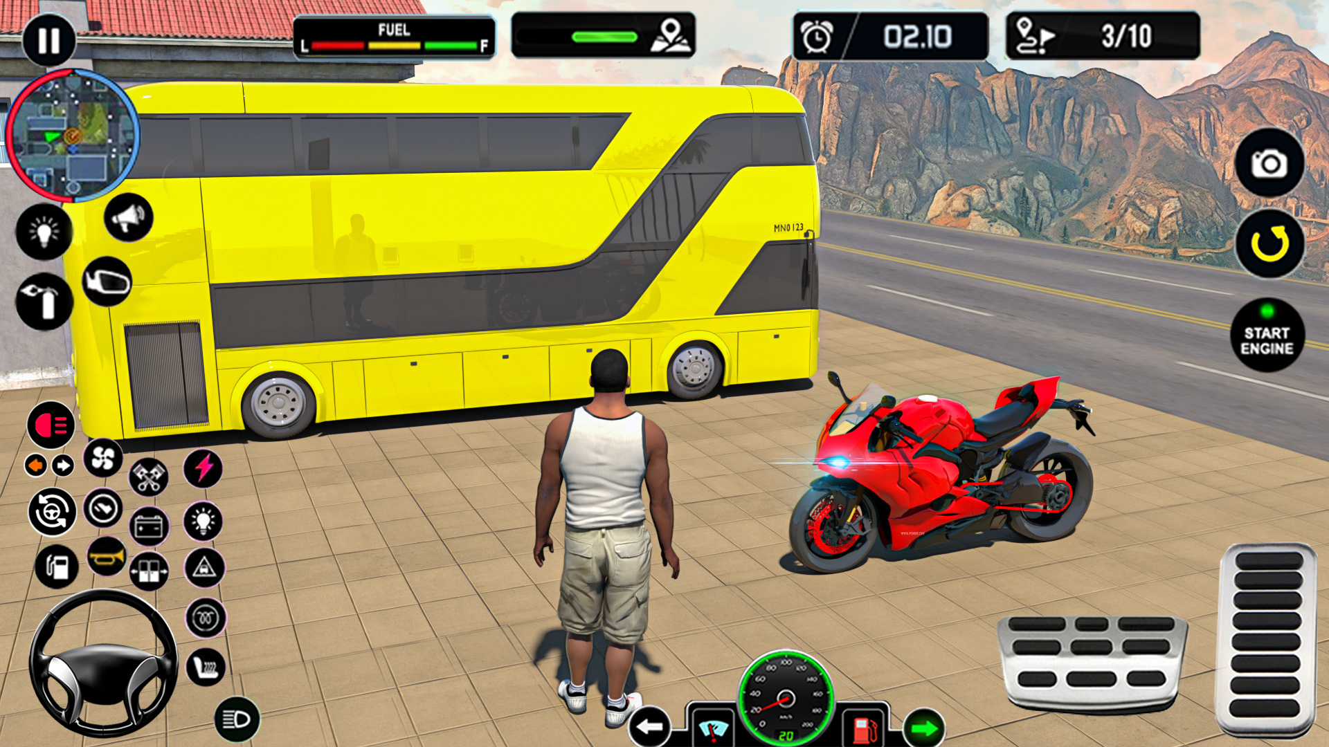 اسکرین شات 1 برنامه Bus Simulator Race - Bus Games
