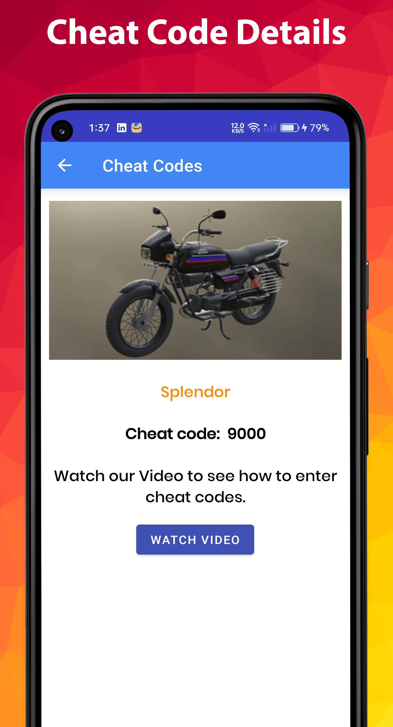 اسکرین شات 3 برنامه bike game cheat codes