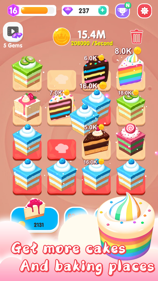 اسکرین شات 4 بازی Merge Cake Mania