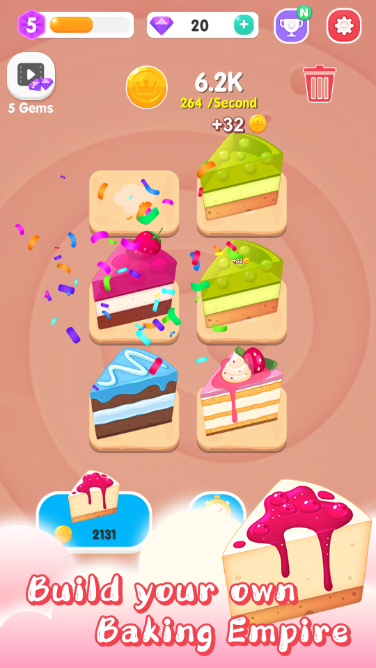 اسکرین شات 1 بازی Merge Cake Mania