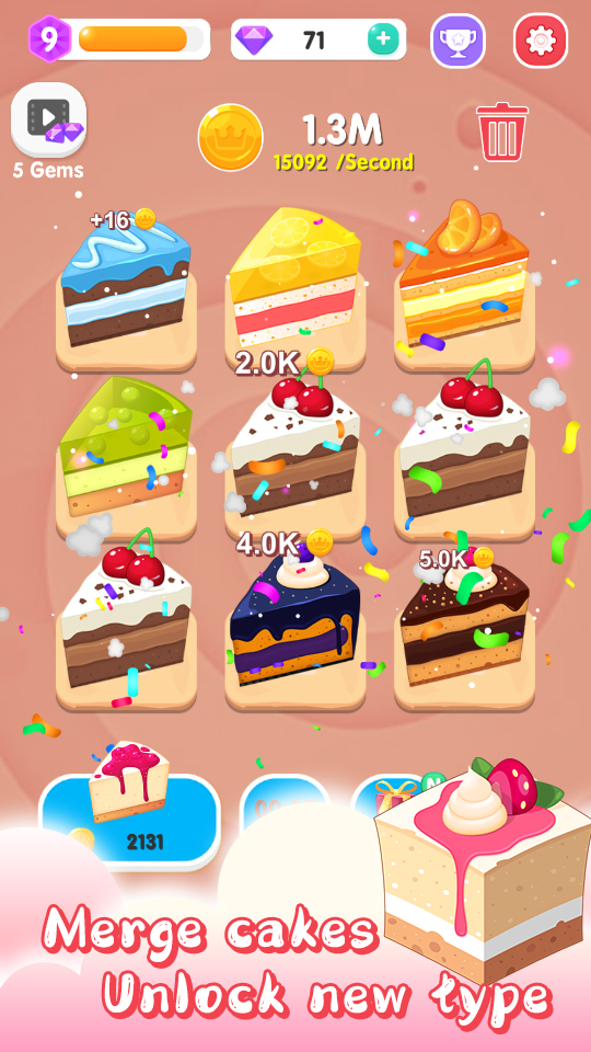 اسکرین شات 3 بازی Merge Cake Mania
