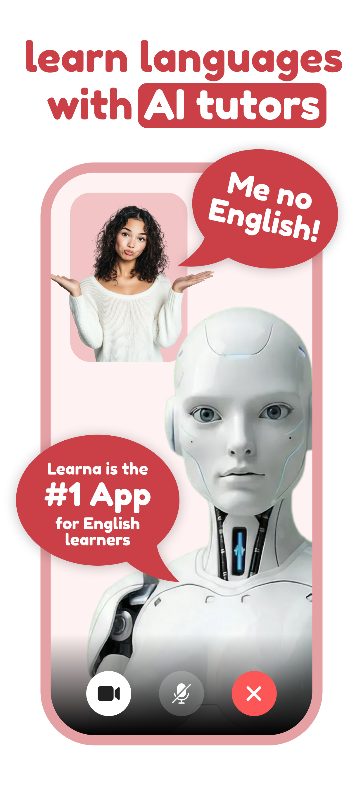 اسکرین شات 1 برنامه Speak & Learn English: Learna