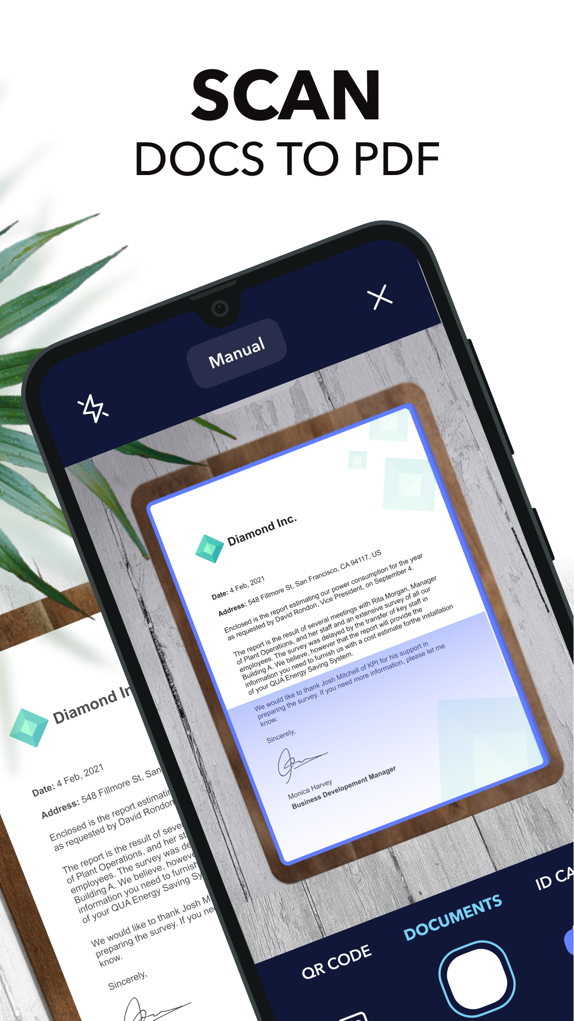 اسکرین شات 1 برنامه Scanner+ App: Scan Docs to PDF