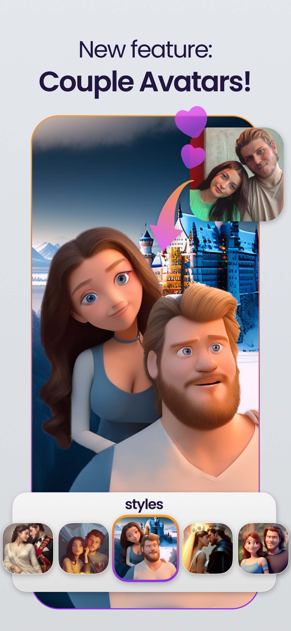 اسکرین شات 2 برنامه Voi - AI Avatar Portrait Maker