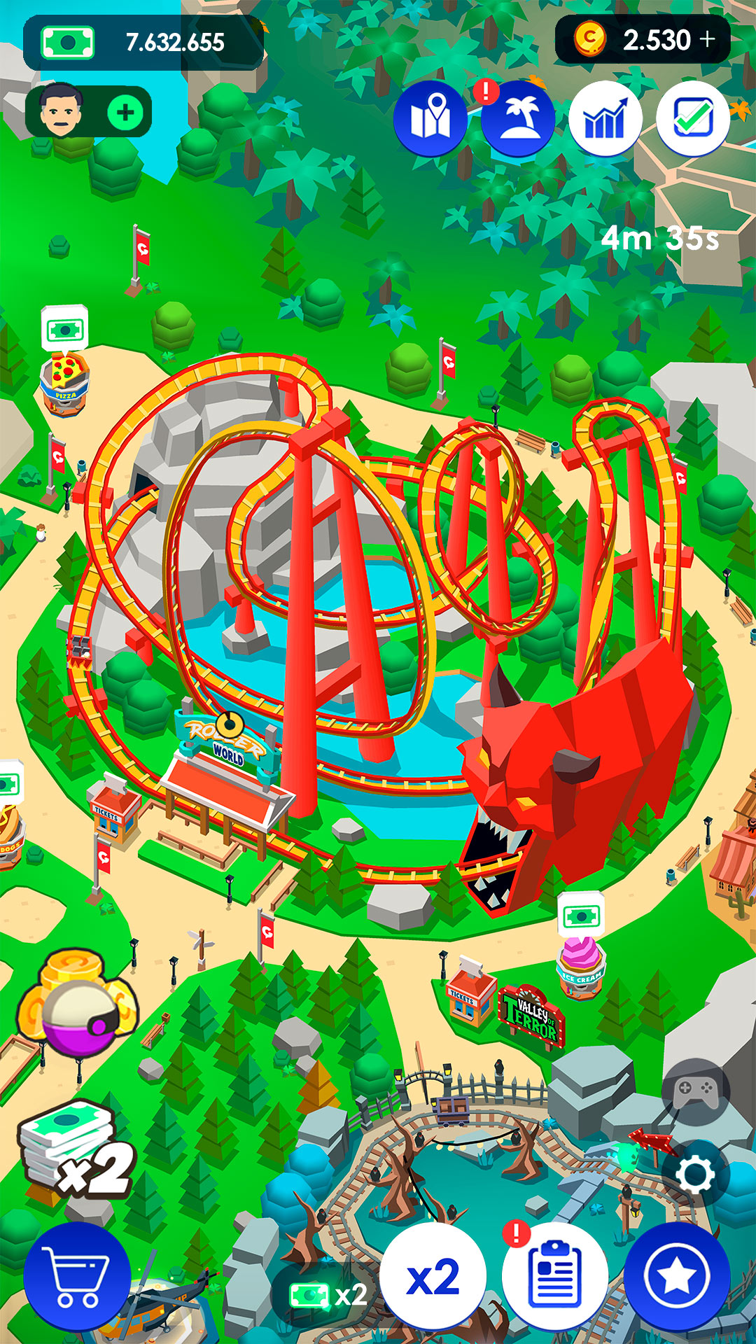 اسکرین شات 5 بازی Idle Theme Park Tycoon