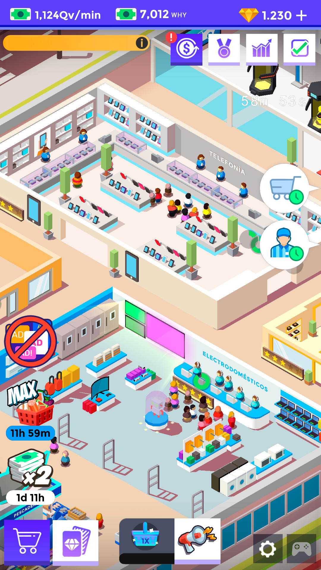 اسکرین شات 5 بازی Idle Supermarket Tycoon－Shop