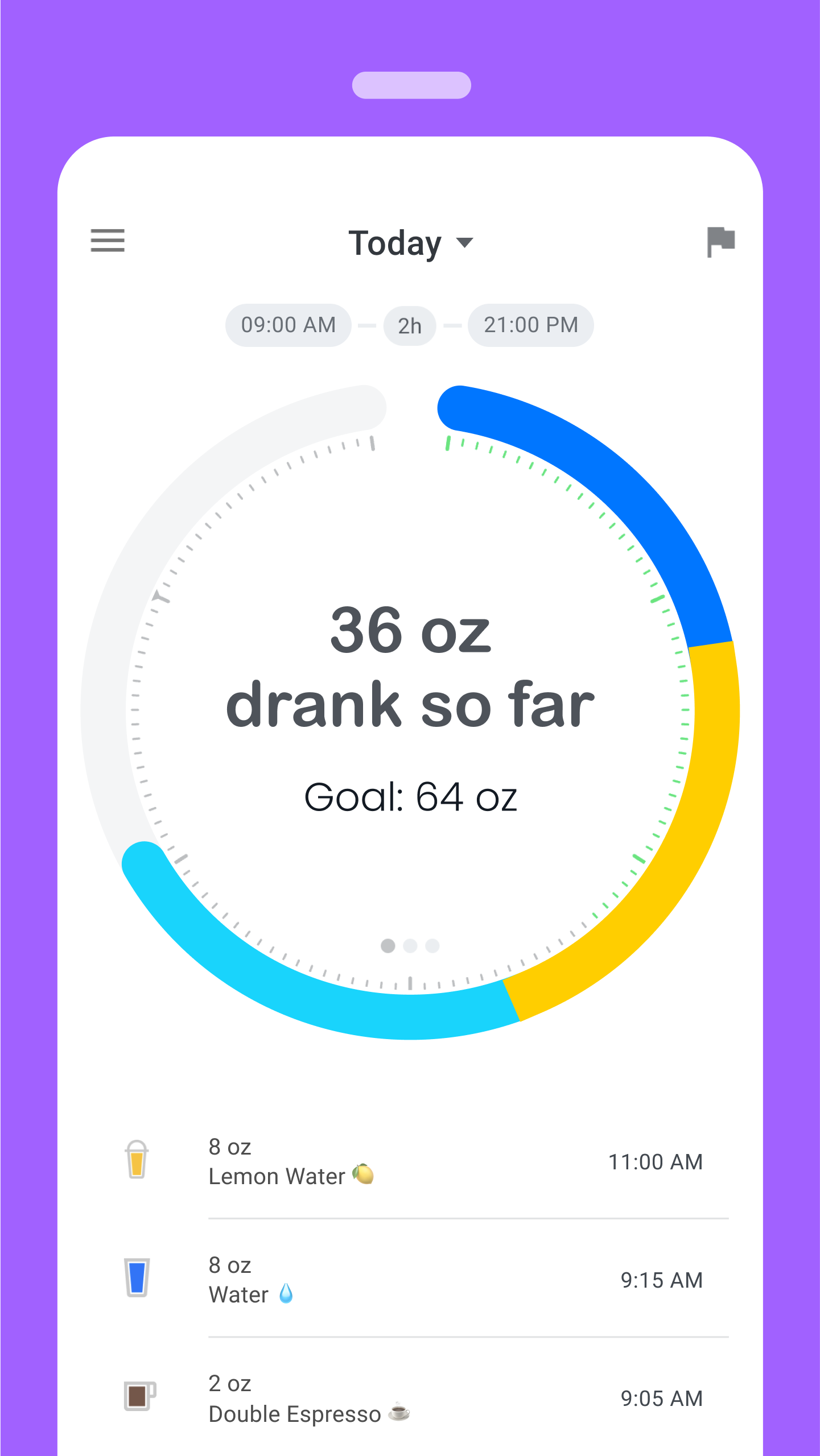 اسکرین شات 4 برنامه Water Tracker - Hydro Coach