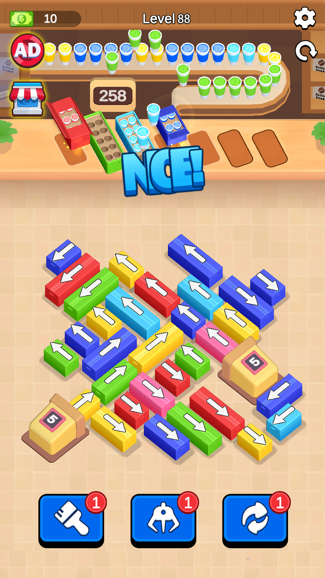 اسکرین شات 3 بازی Coffee Match Sort: Sorting Jam
