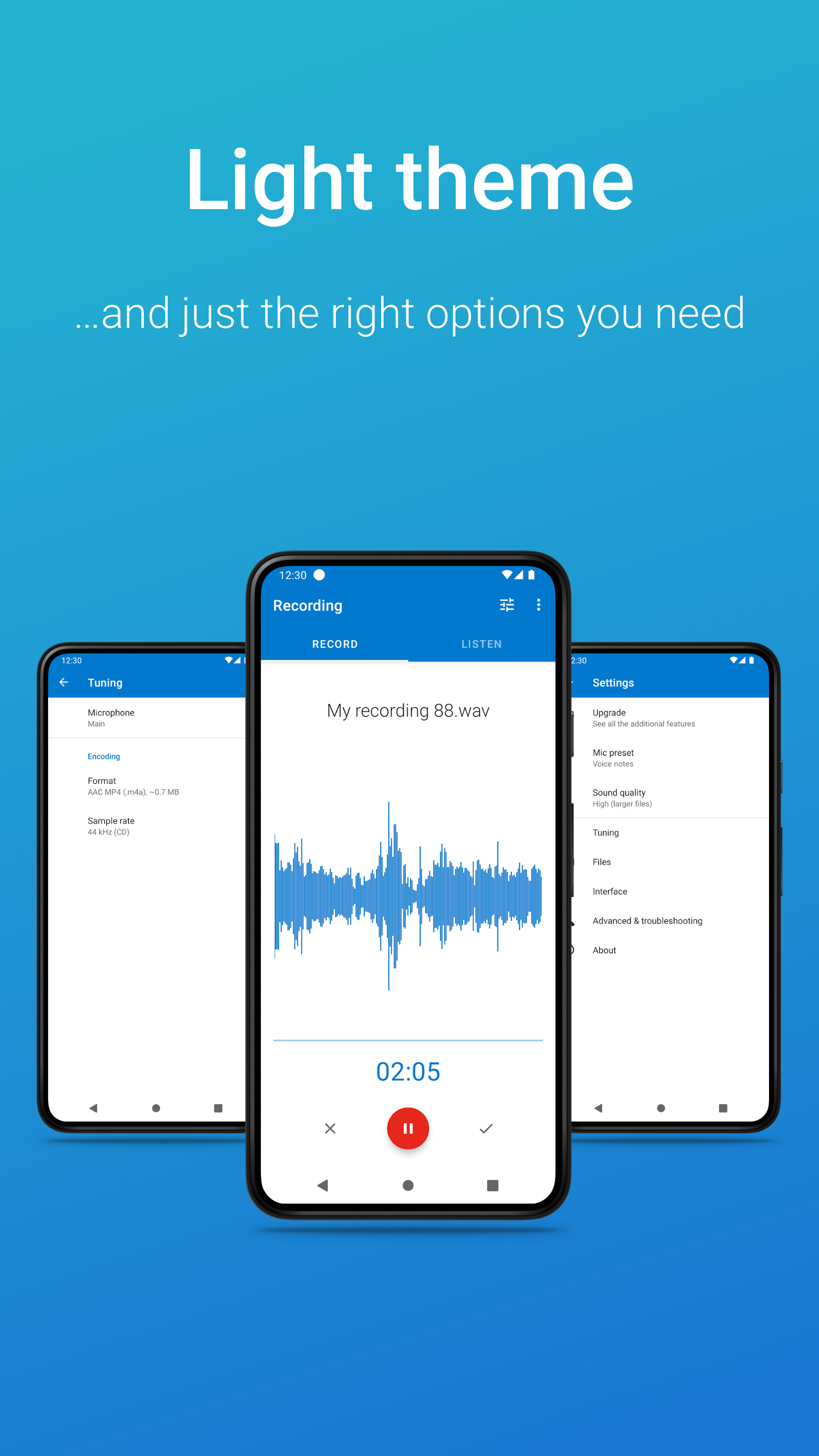 اسکرین شات 6 برنامه Easy Voice Recorder