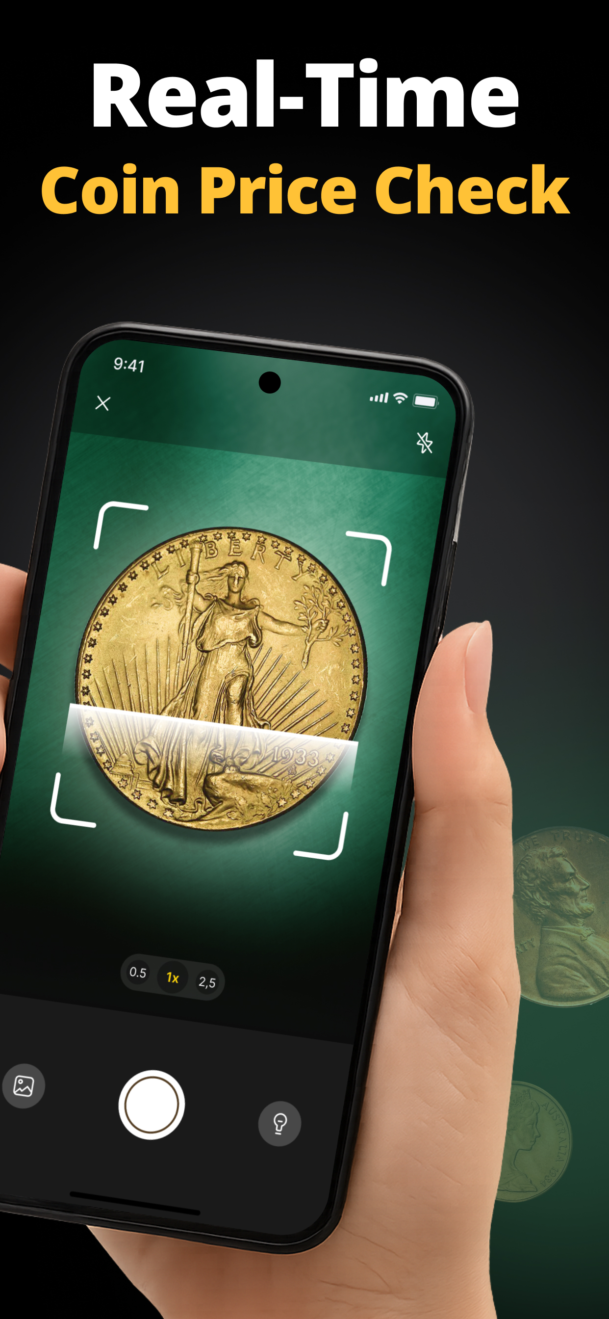 اسکرین شات 2 برنامه Coin Identifier Coin Scanner