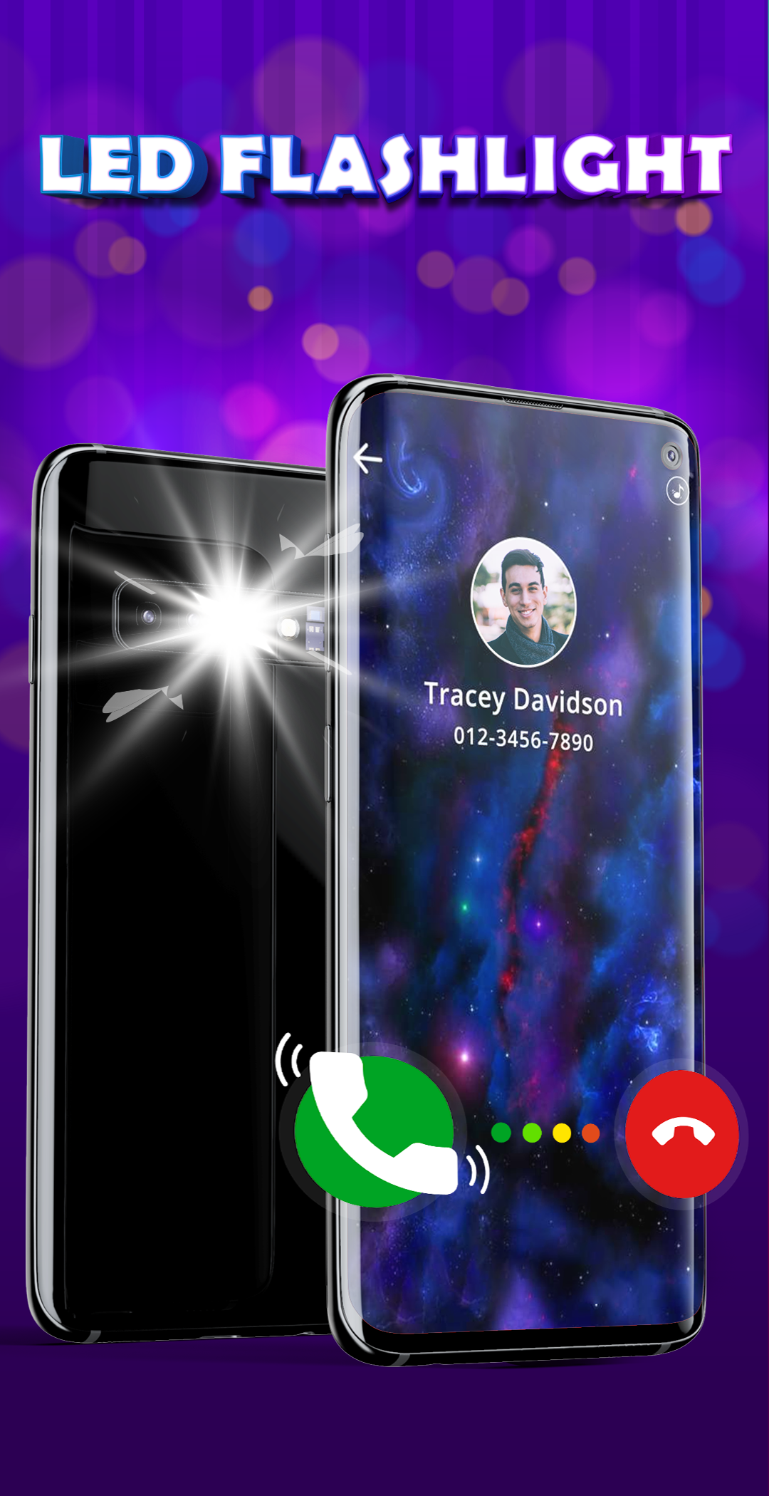 اسکرین شات 2 برنامه Color Phone Screen Call Screen