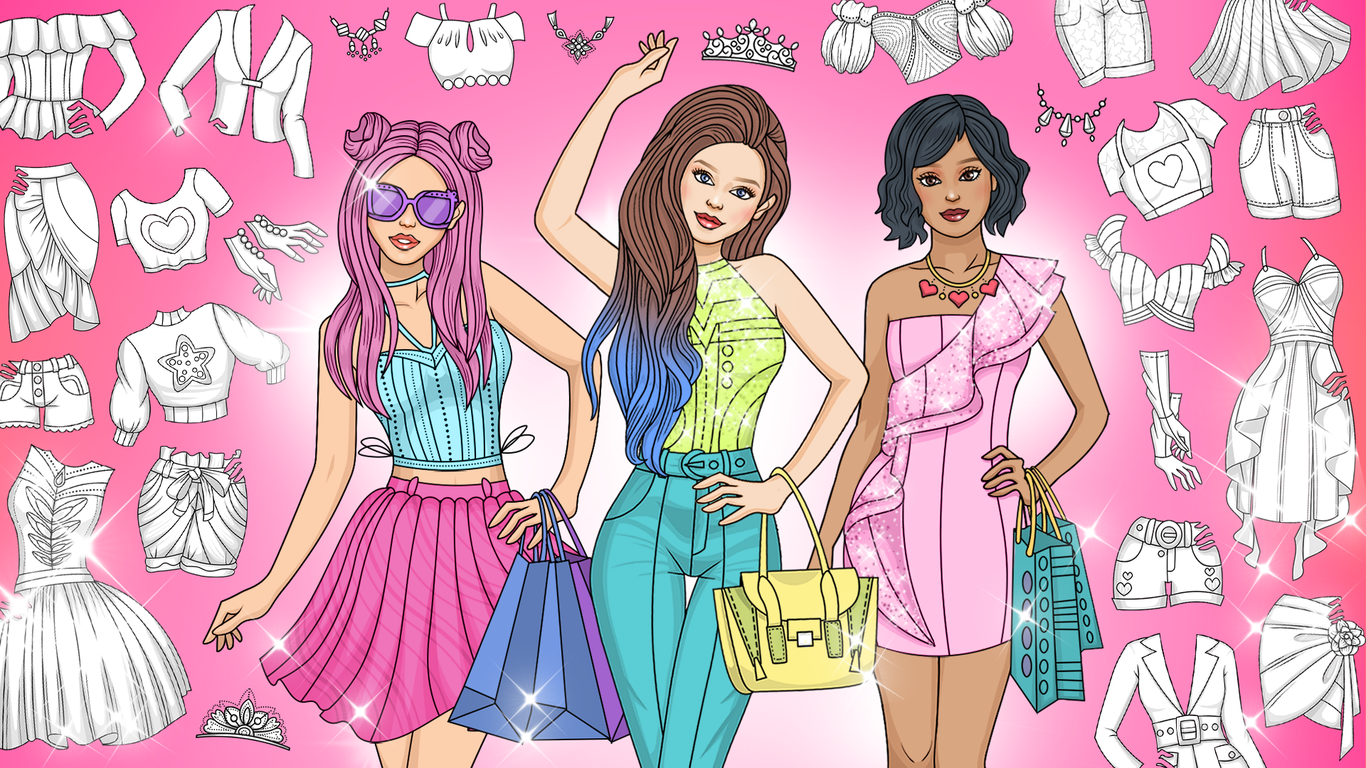 اسکرین شات 4 بازی Dress Up Games & Coloring Book