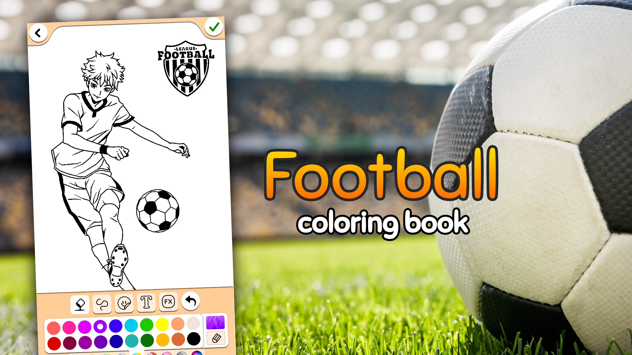 اسکرین شات 5 بازی Football coloring book game