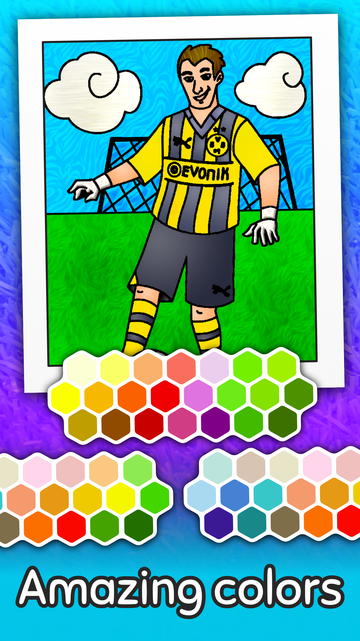 اسکرین شات 4 بازی Football coloring book game
