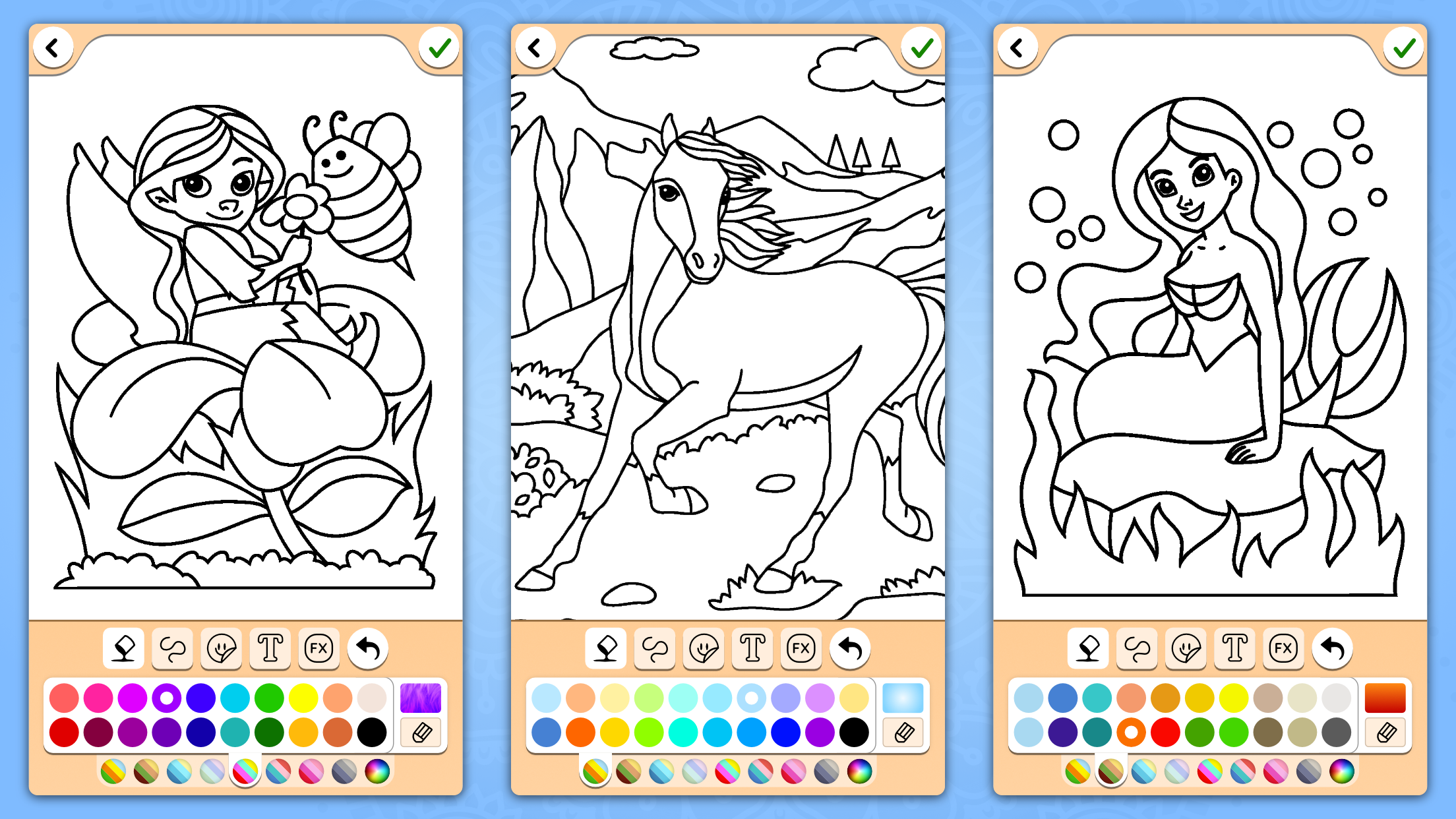 اسکرین شات 6 بازی Coloring for girls and women