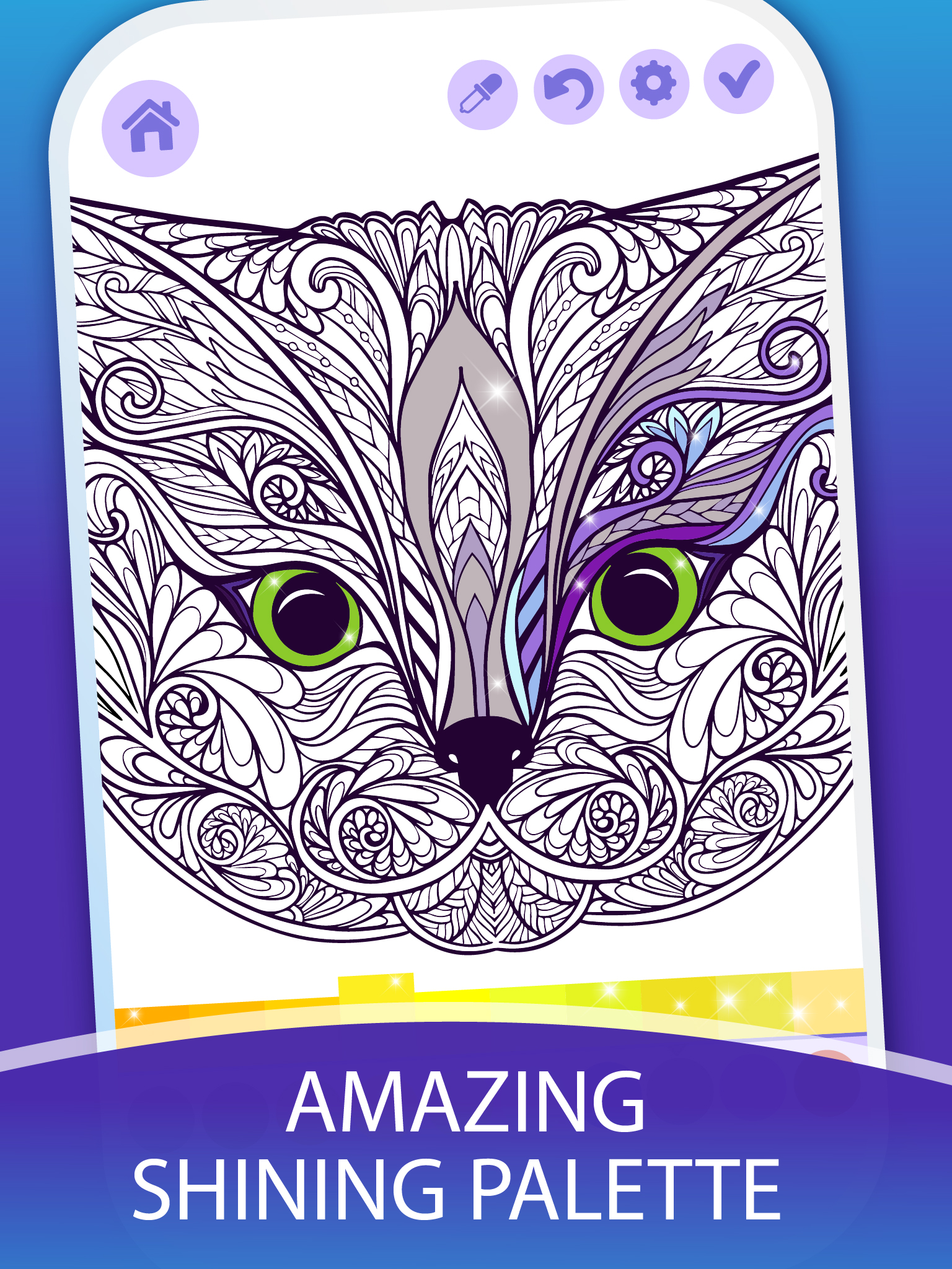 اسکرین شات 1 بازی Antistress Adult Coloring Book