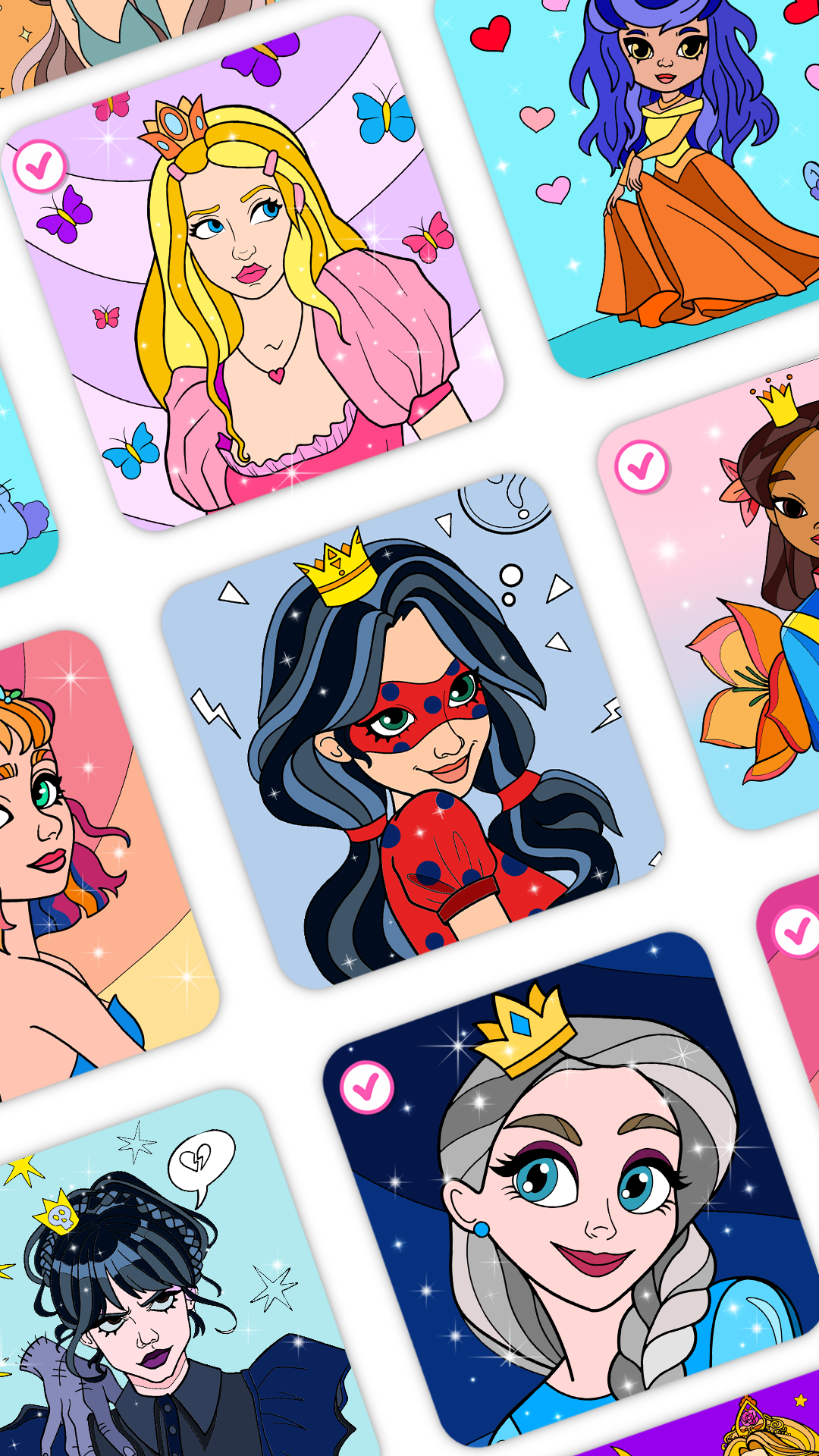 اسکرین شات 1 بازی Girls Princess Coloring Book