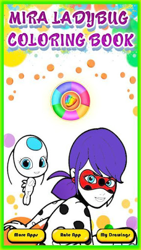 اسکرین شات 3 بازی Coloring lady girls bug and cat noire