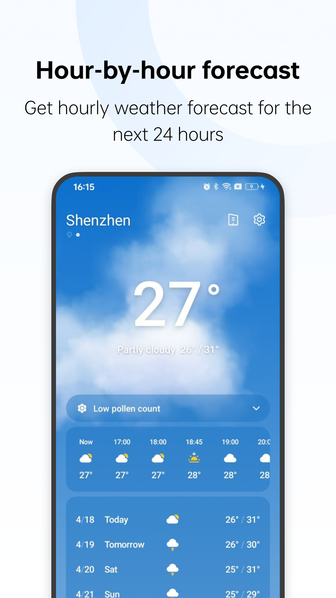 اسکرین شات 4 برنامه Weather