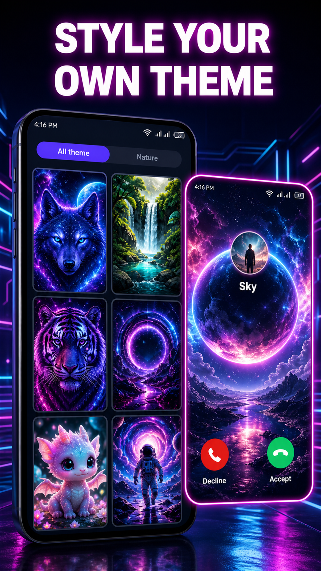 اسکرین شات 3 برنامه ColorCall: Video Call Screen