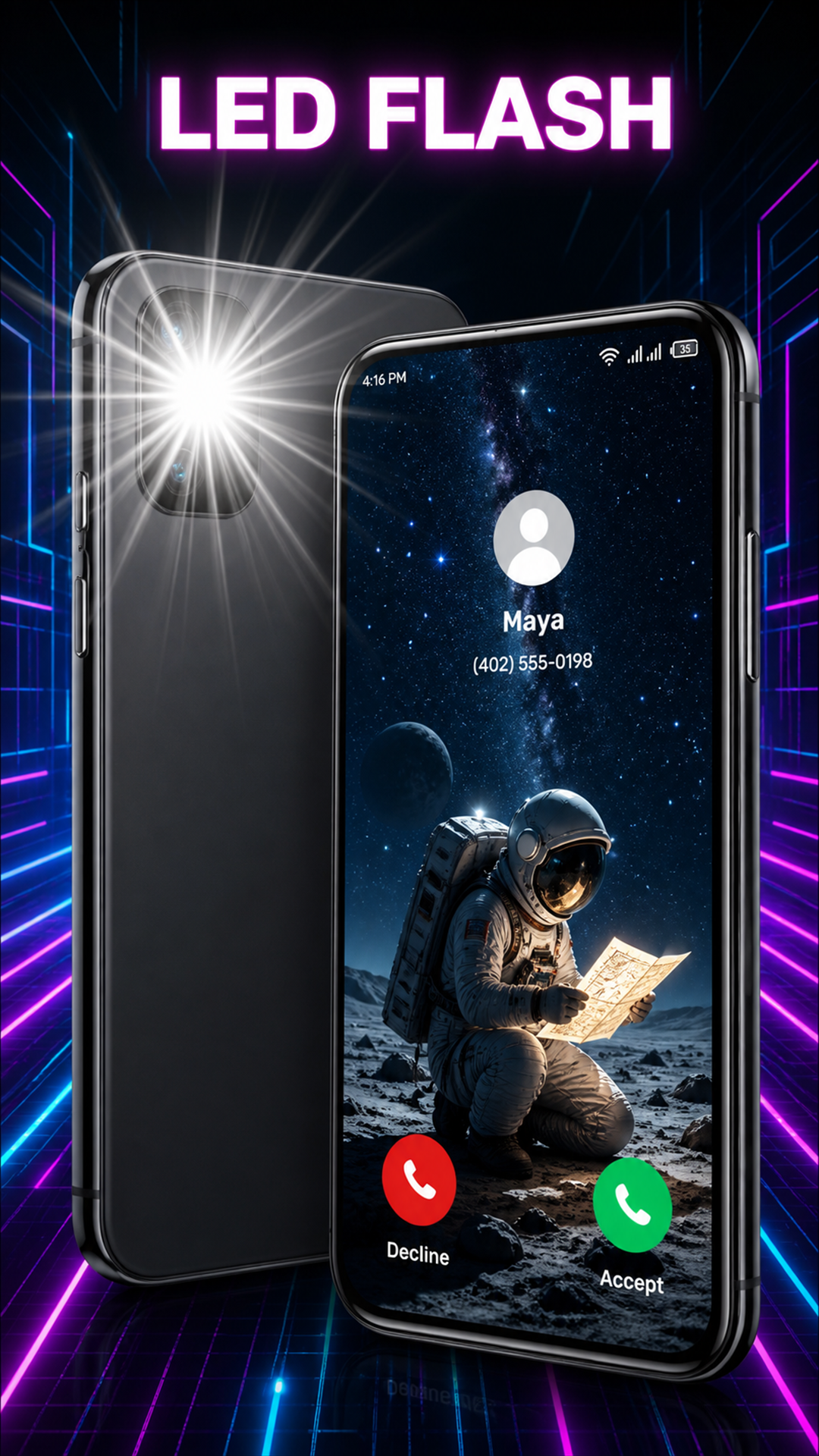اسکرین شات 4 برنامه ColorCall: Video Call Screen