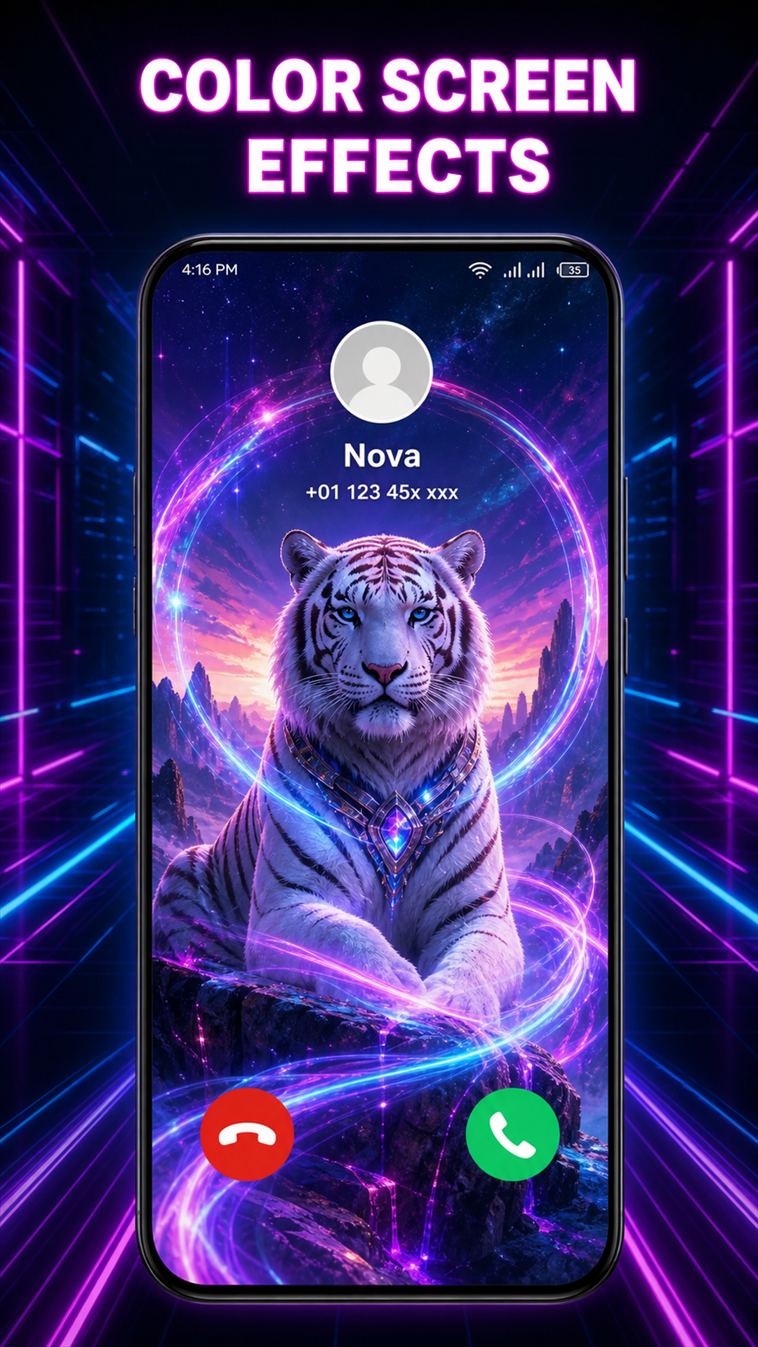 اسکرین شات 5 برنامه ColorCall: Video Call Screen