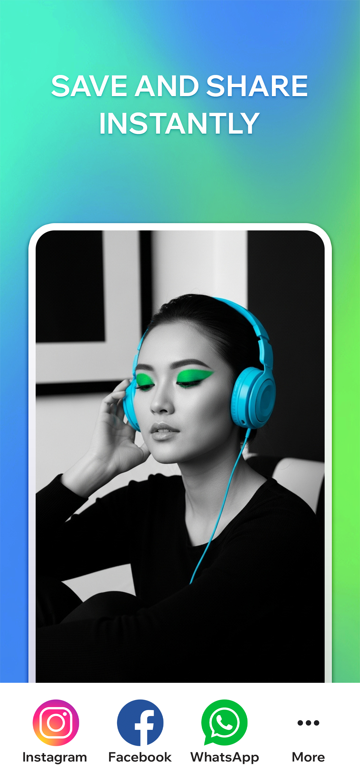 اسکرین شات 4 برنامه Color Splash Photo Editor