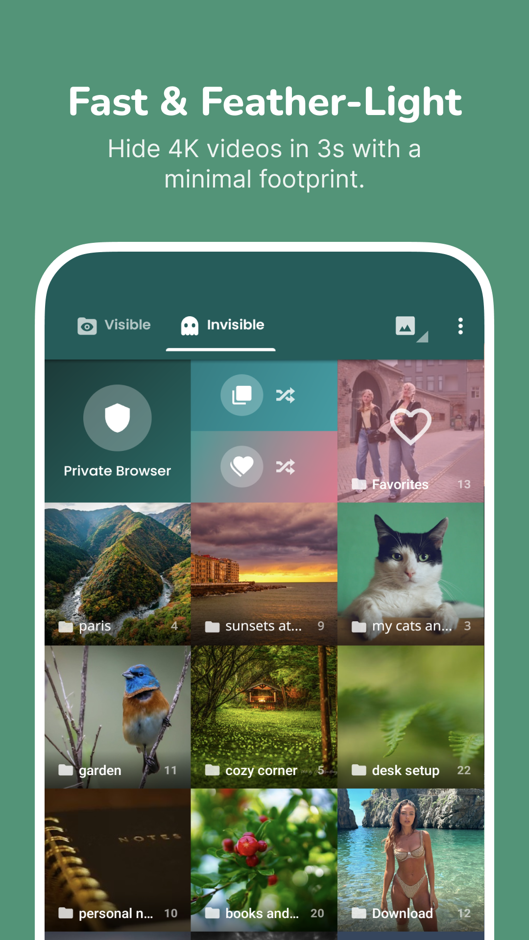 اسکرین شات 2 برنامه Hide Something: photos, videos