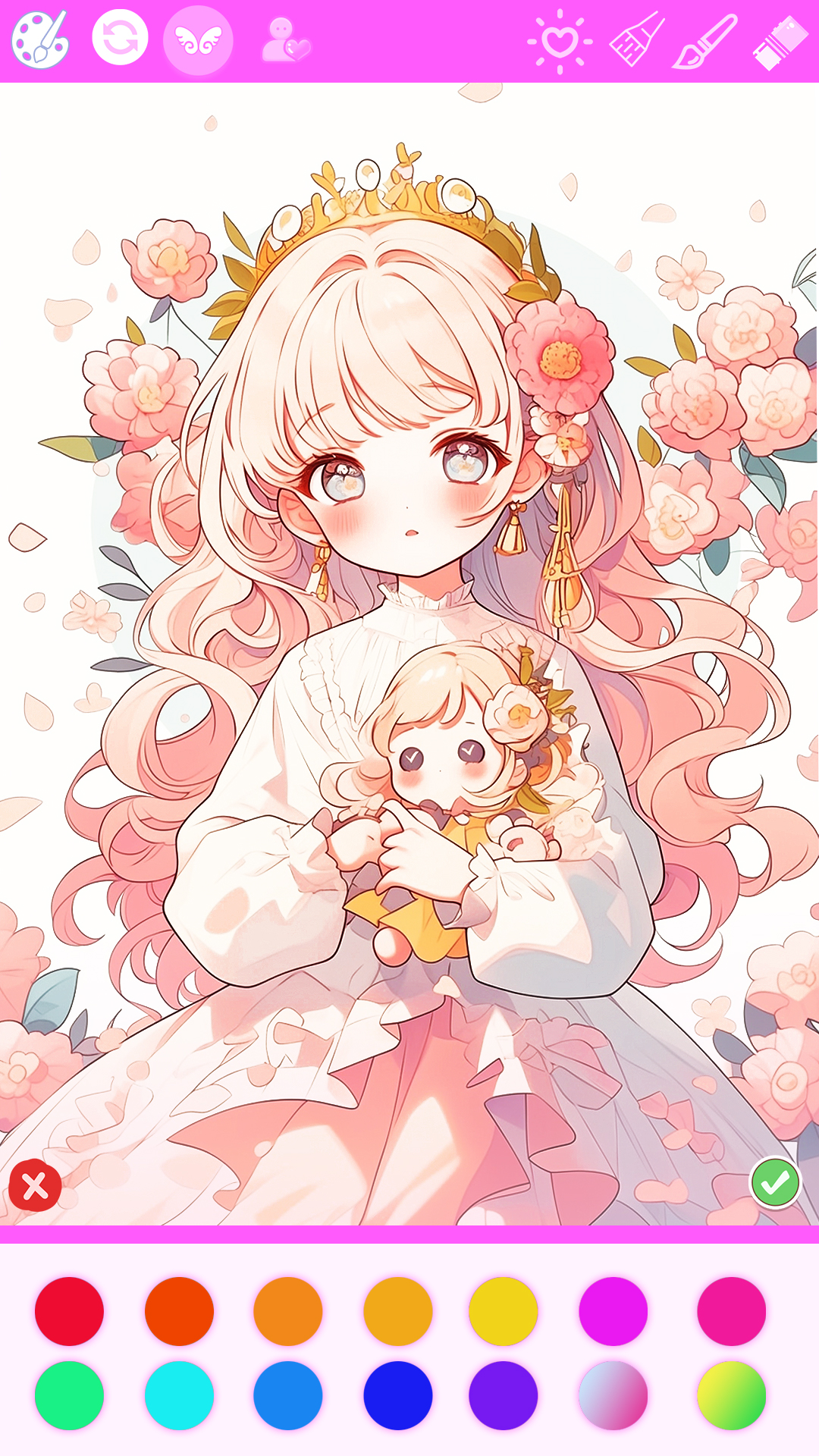 اسکرین شات 3 بازی Coloring Book: Draw Princess