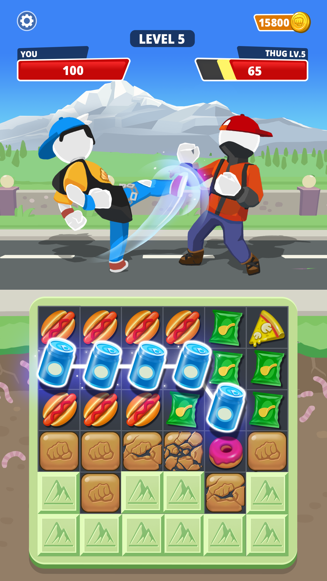 اسکرین شات 7 بازی Match Hit - Puzzle Fighter