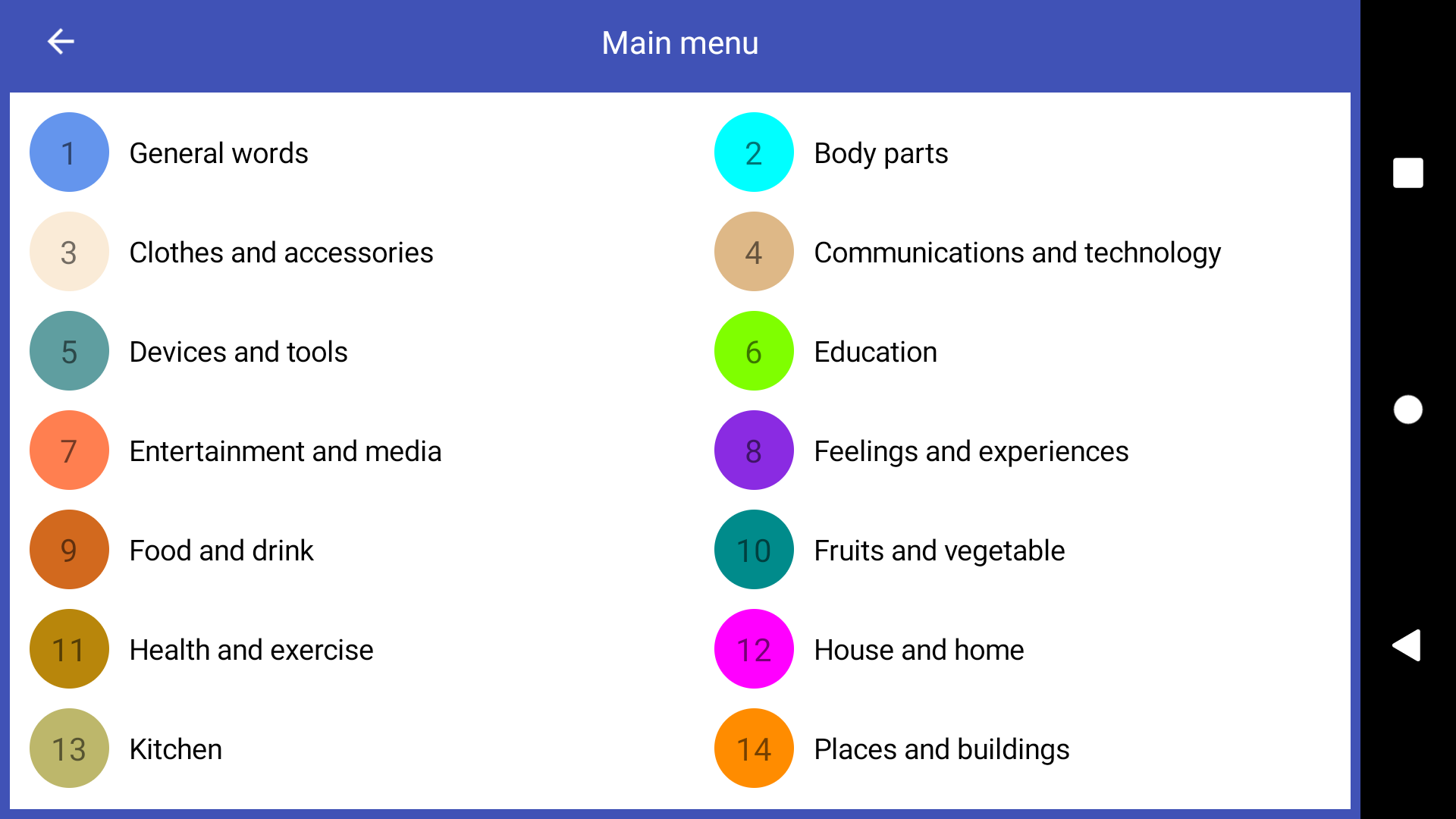 اسکرین شات 8 برنامه Learn Spelling - 100 Languages