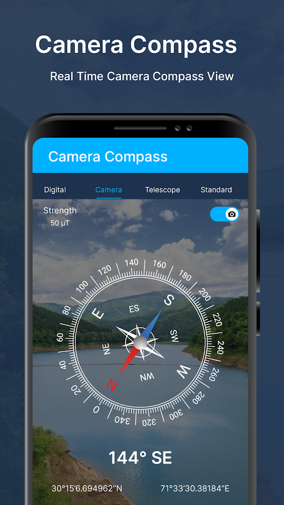 اسکرین شات 7 برنامه Compass app - Accurate Compass