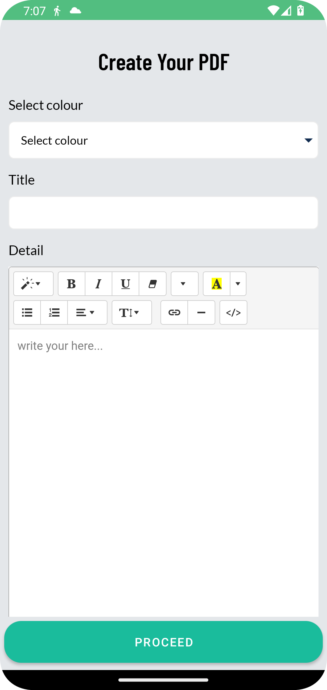 اسکرین شات 6 برنامه Text to pdf