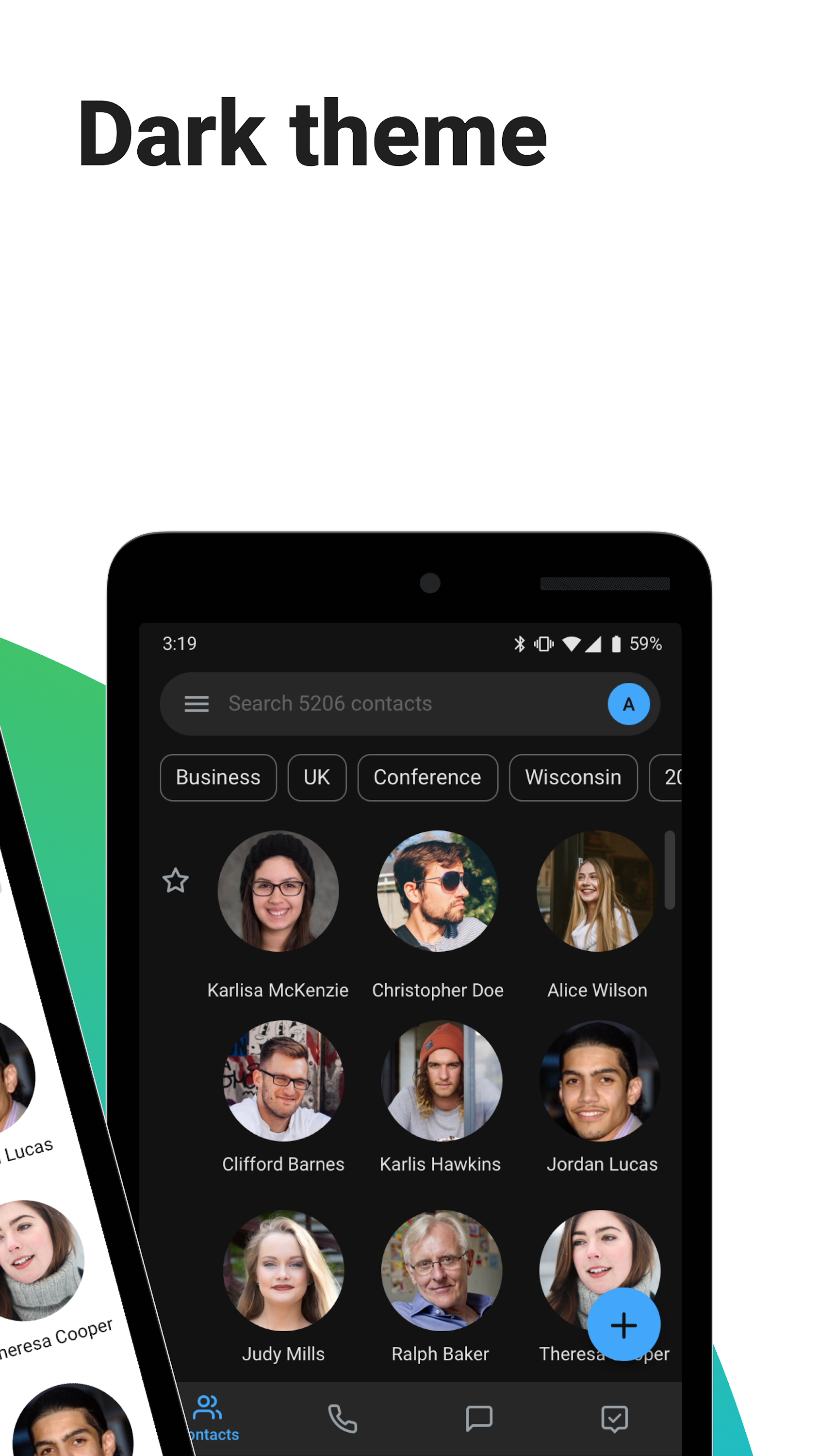 اسکرین شات 2 برنامه Contacts+