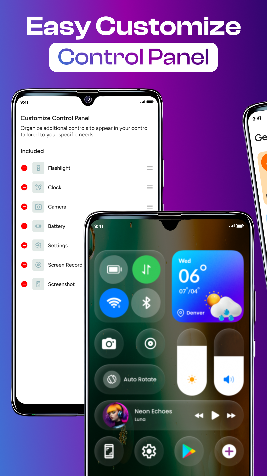 اسکرین شات 2 برنامه Control Panel Plus - Center