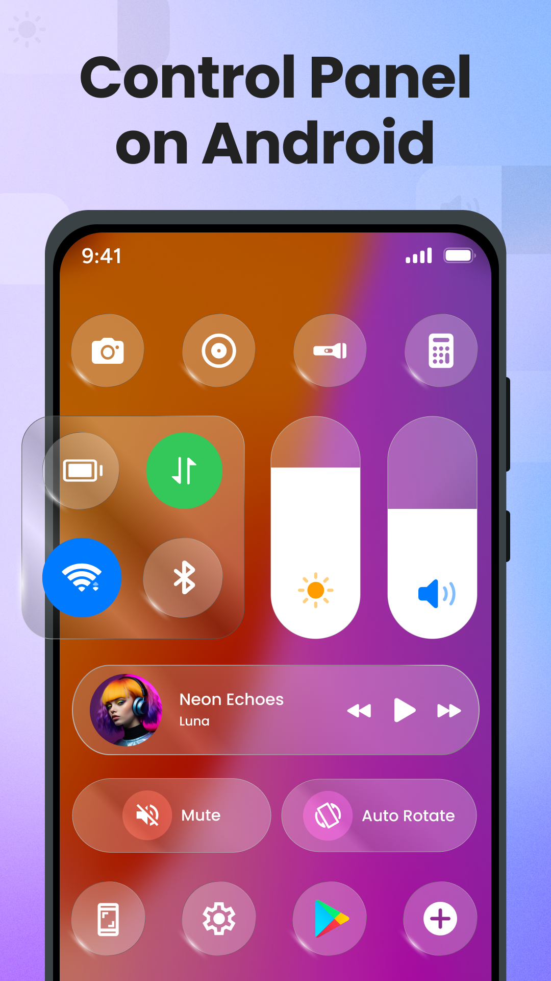 اسکرین شات 1 برنامه Control Panel Plus - Center