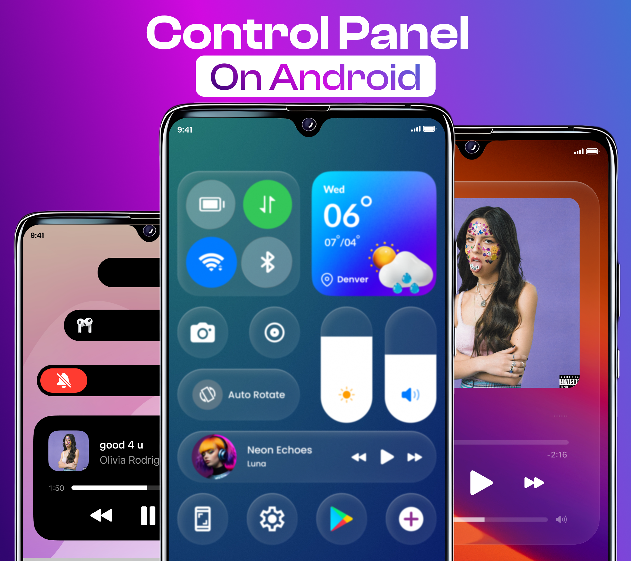 اسکرین شات 1 برنامه Control Panel Plus - Center