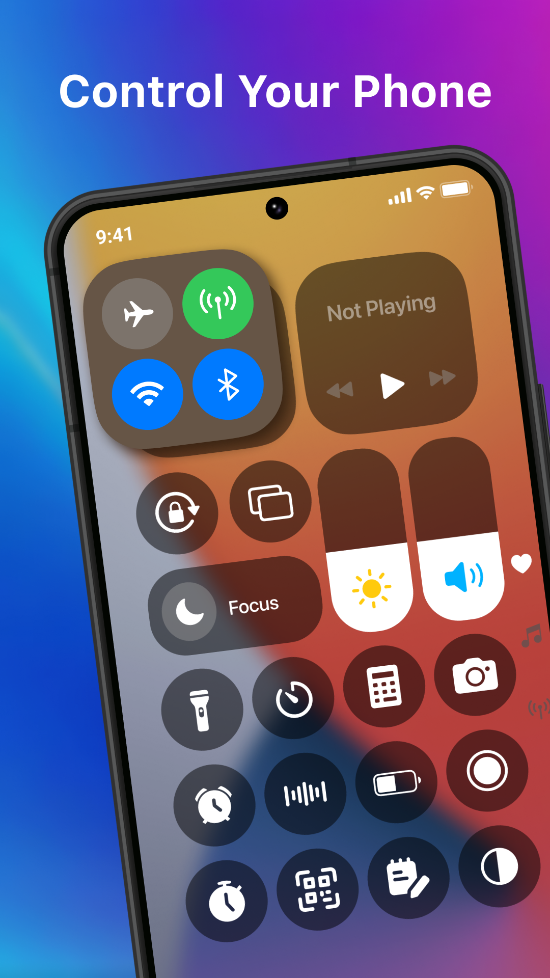 اسکرین شات 1 برنامه Control Center - Simple Panel
