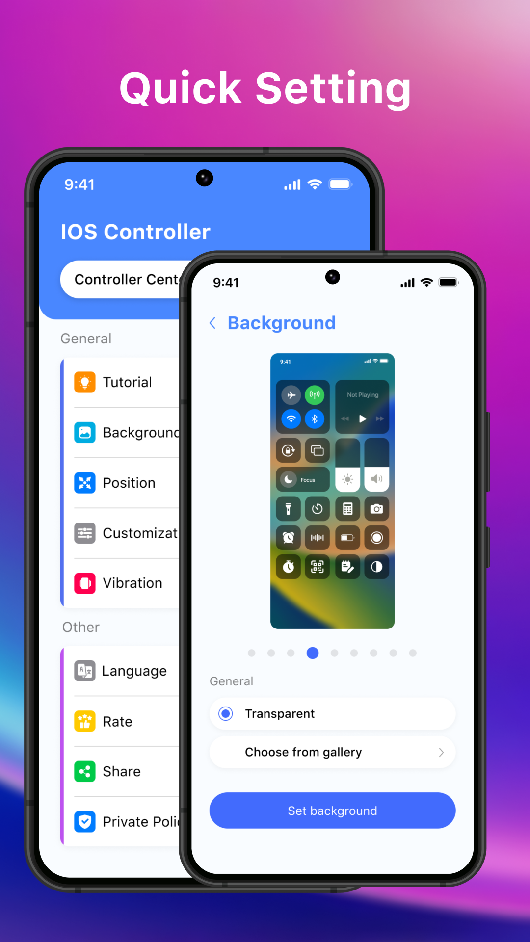 اسکرین شات 6 برنامه Control Center - Simple Panel