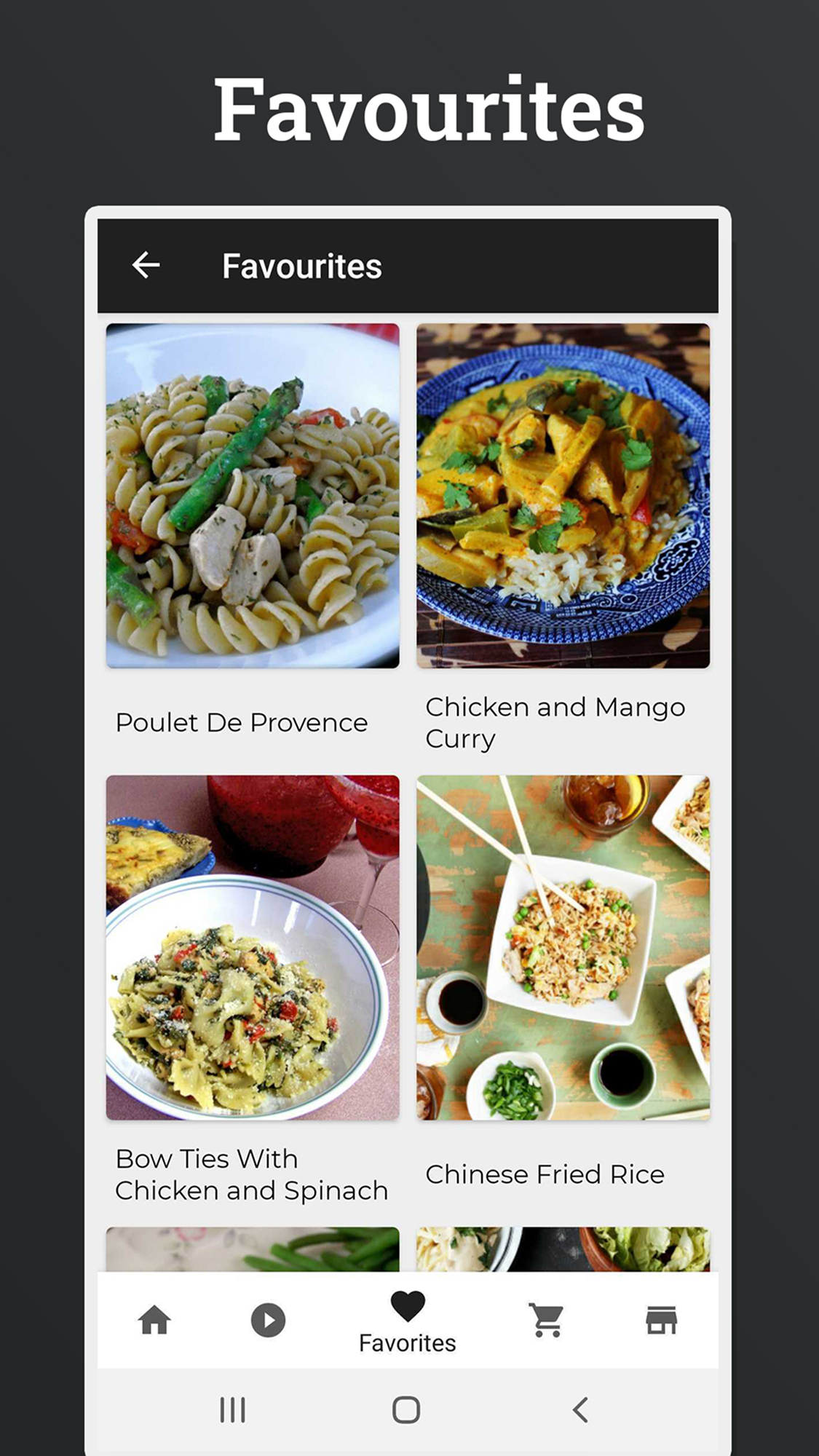 اسکرین شات 4 برنامه Chicken Recipes: Cookbook App