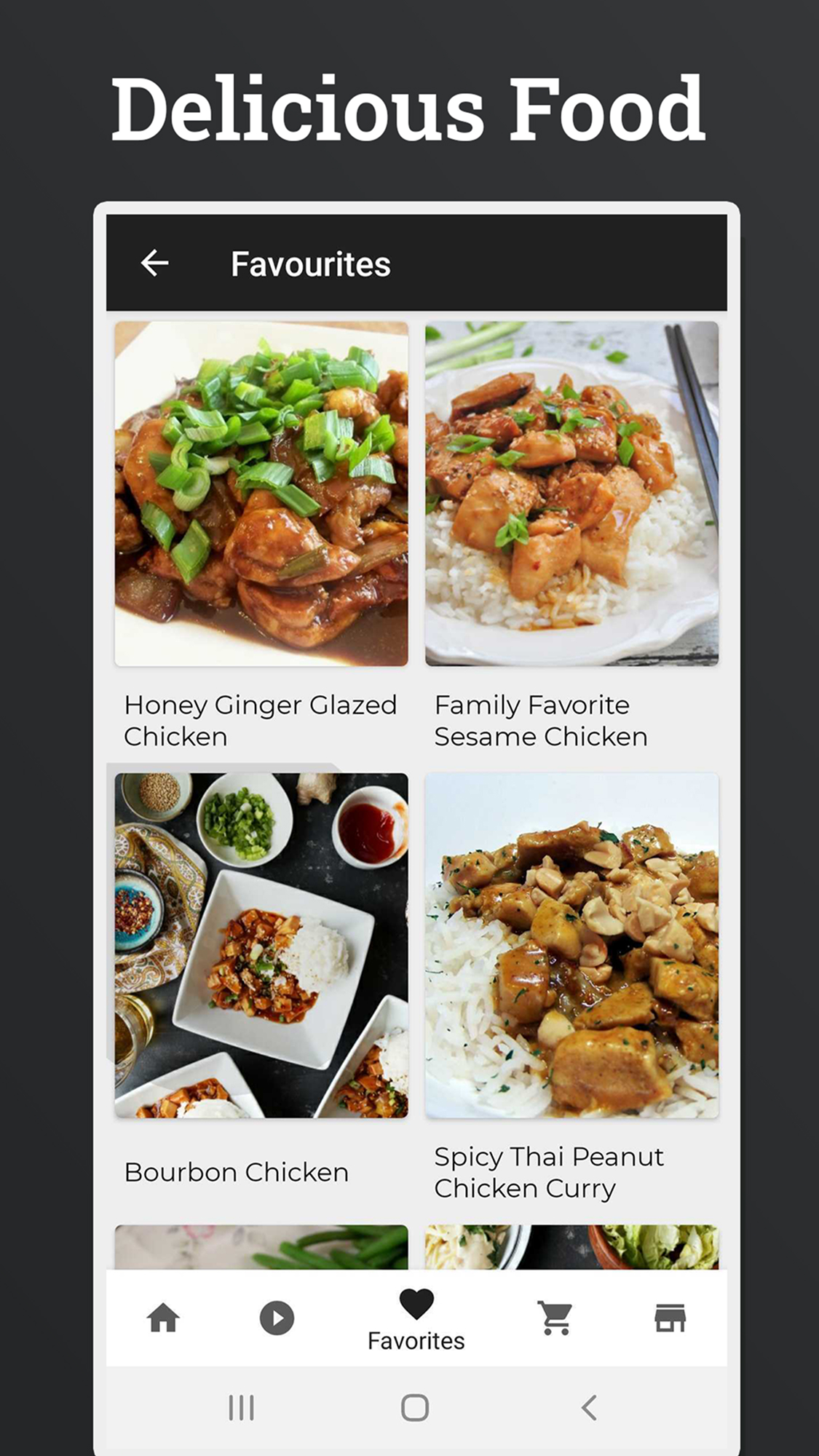 اسکرین شات 3 برنامه Chicken Recipes: Cookbook App