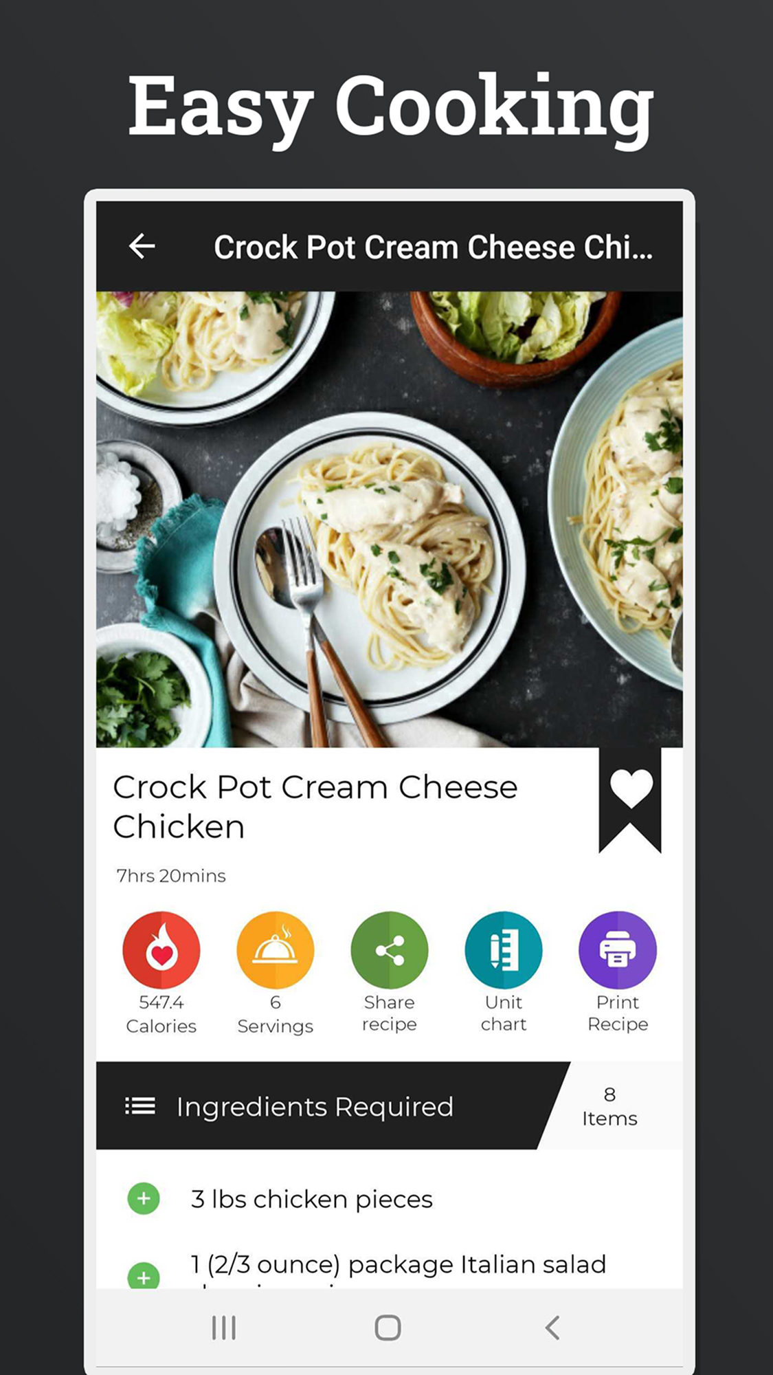 اسکرین شات 2 برنامه Chicken Recipes: Cookbook App