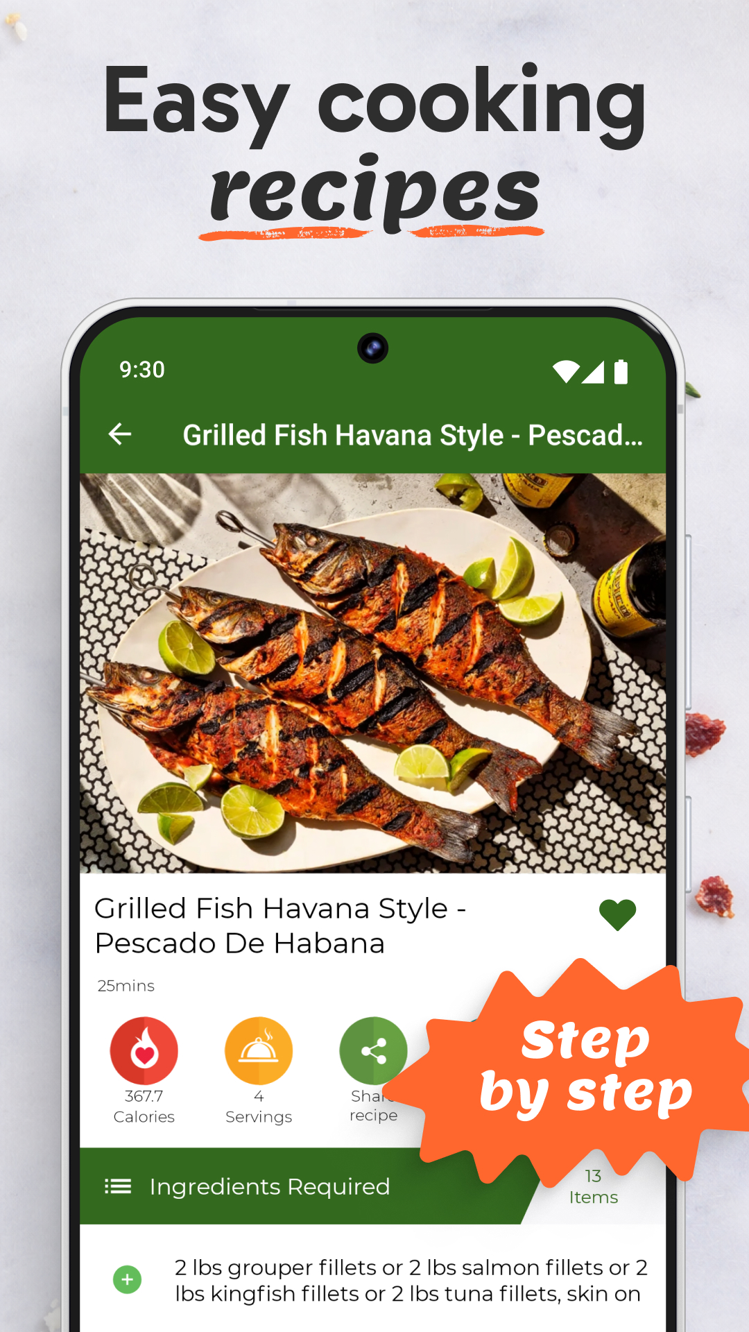 اسکرین شات 2 برنامه Fish Recipes: Cookbook App