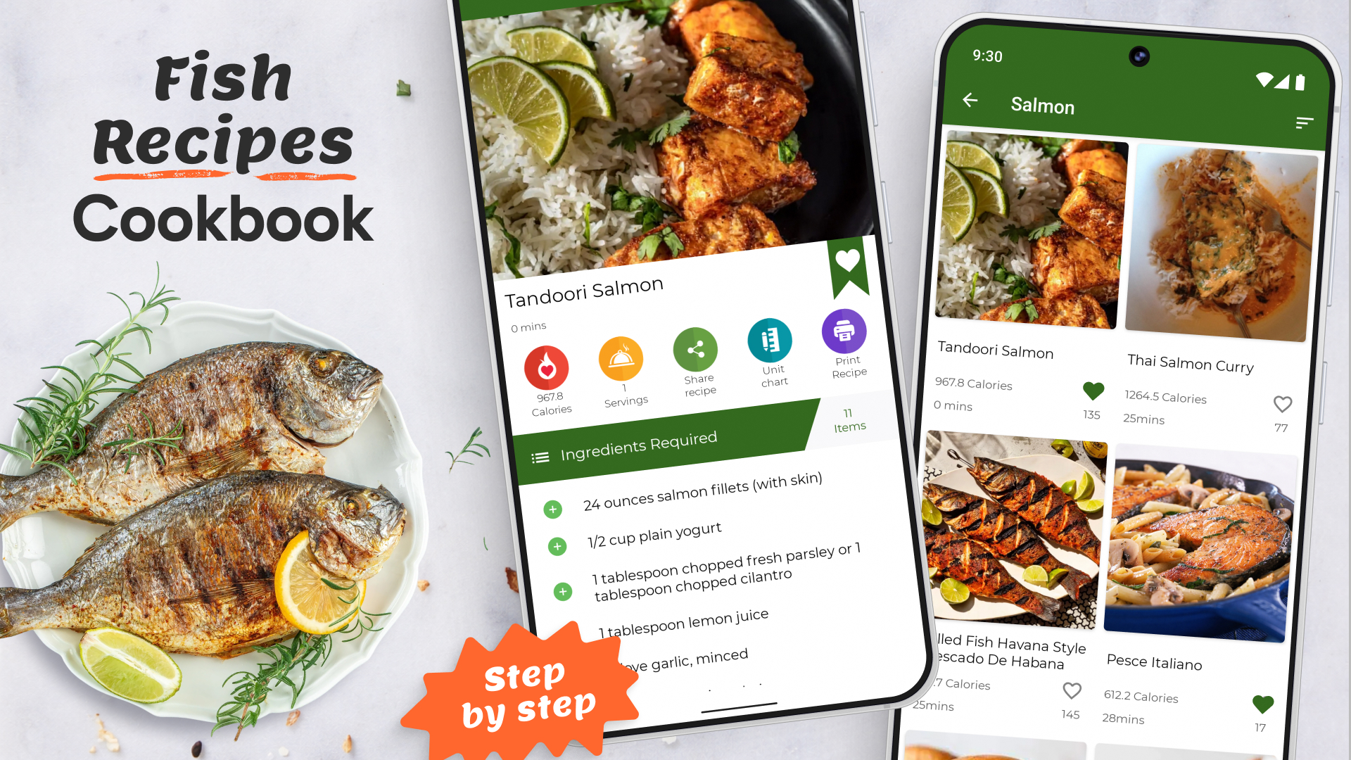 اسکرین شات 7 برنامه Fish Recipes: Cookbook App