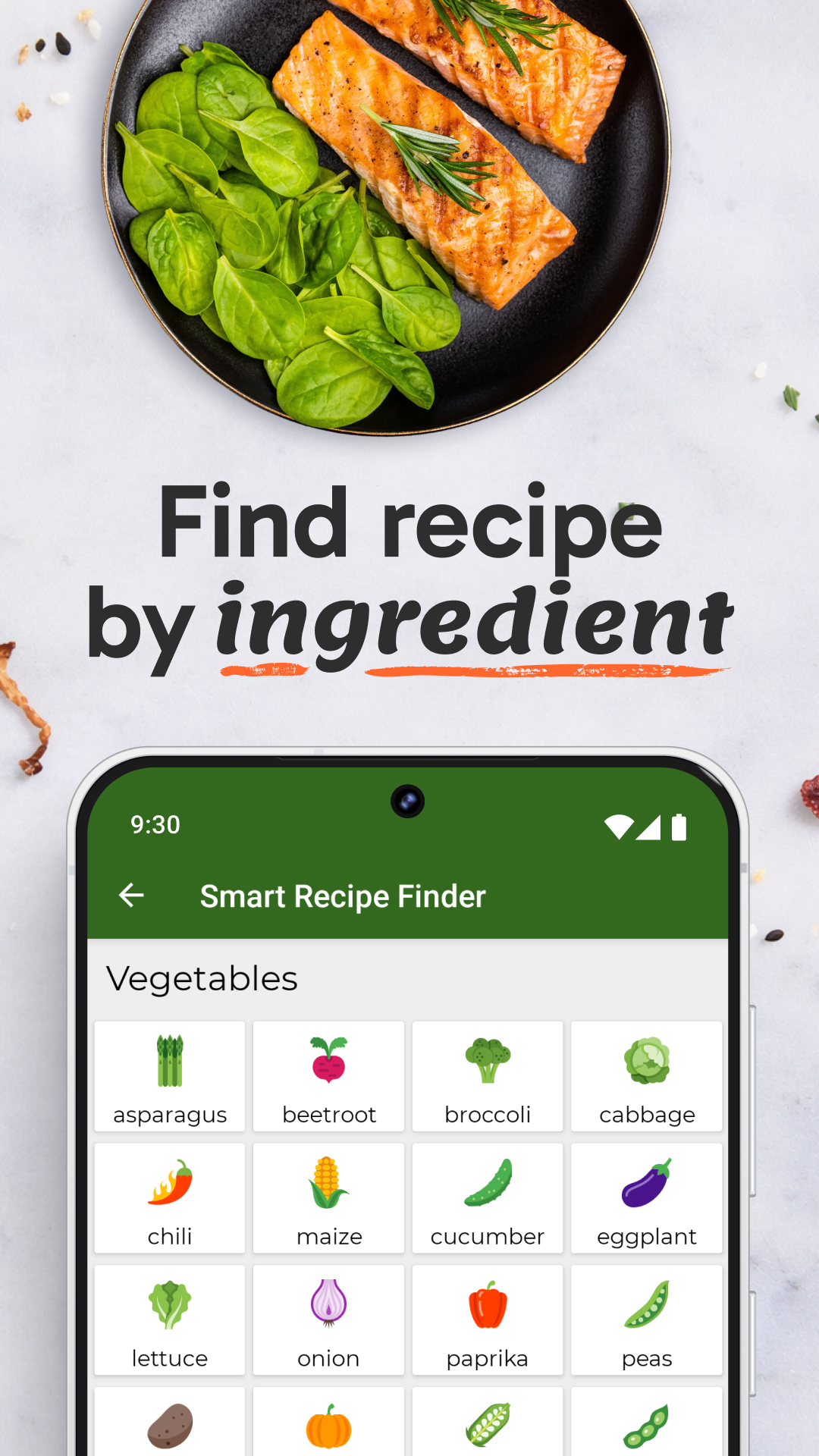 اسکرین شات 4 برنامه Fish Recipes: Cookbook App