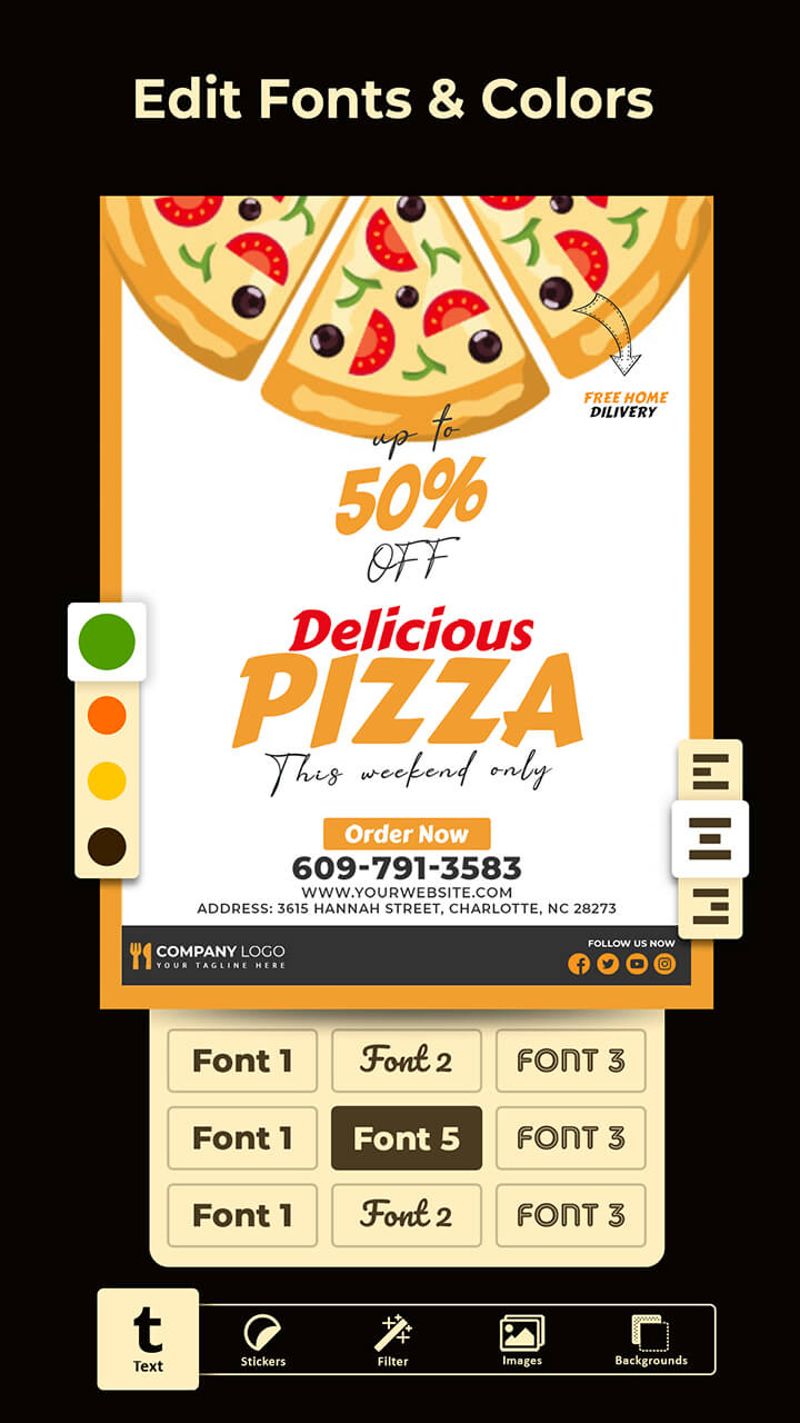 اسکرین شات 3 برنامه Poster Maker – Flyers & Posts