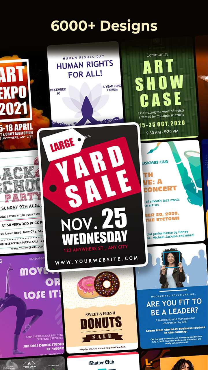 اسکرین شات 1 برنامه Poster Maker – Flyers & Posts