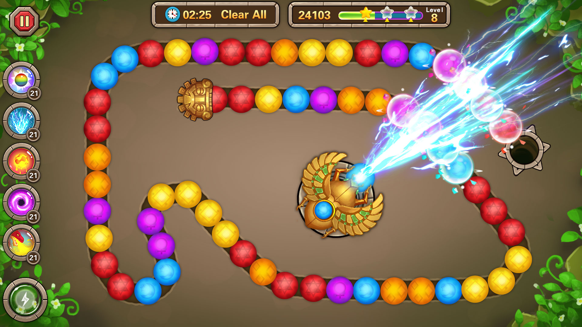اسکرین شات 1 بازی Jungle Marble Blast