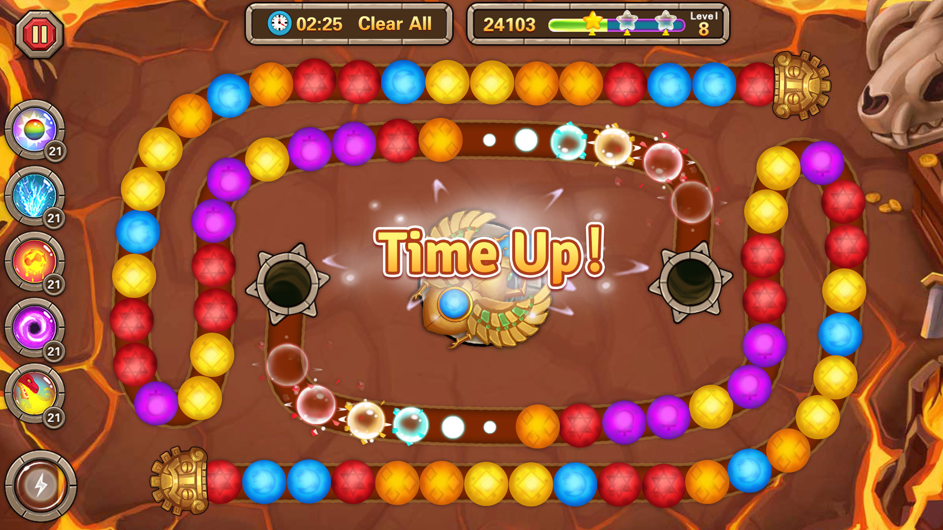 اسکرین شات 4 بازی Jungle Marble Blast
